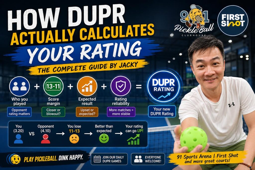 How DUPR calculates your rating?